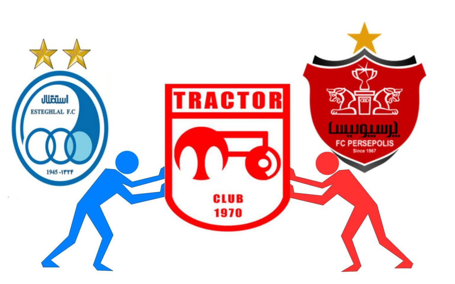 three_logos - کانن بت لوگوی تیم استقلال و پرسپولی و تراکتورسازی